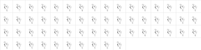 FL Firehouse Pup Regular  glyph index