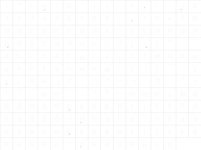 YardmasterOnlShaD Regular  glyph index