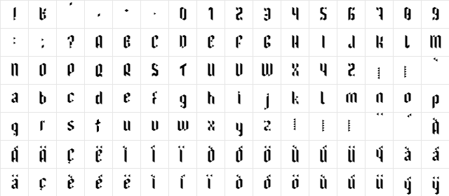 I have been waiting for you Regular  glyph index