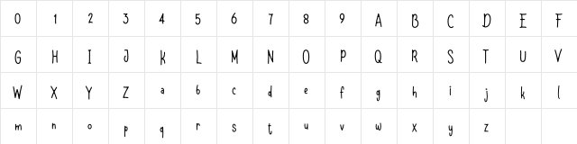 Shell & fish Demo Regular  glyph index
