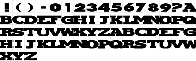 HondaFont HondaFont  glyph index