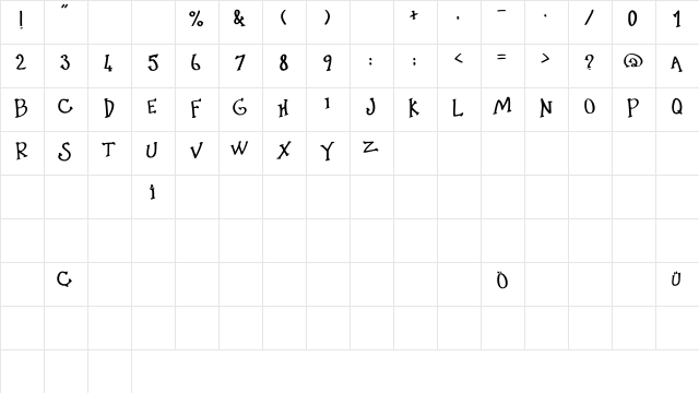 Little_Pink_Shit Medium  glyph index