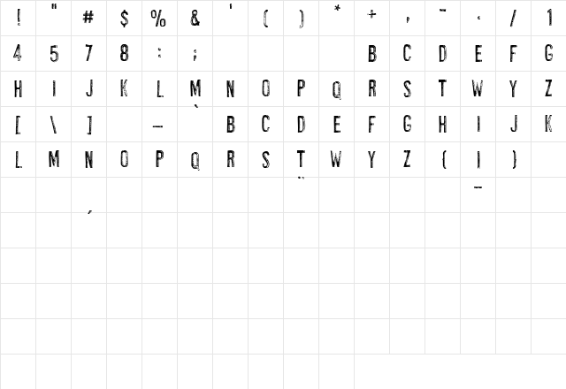 AL Highlight Regular  glyph index