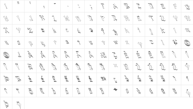 FZ UNIQUE 21 HOLLOW LEFTY Normal  glyph index