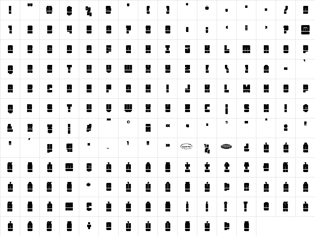 Homebase Duo-Laser Regular  glyph index