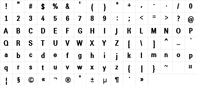 a_GroticNrExtraBold Regular  glyph index