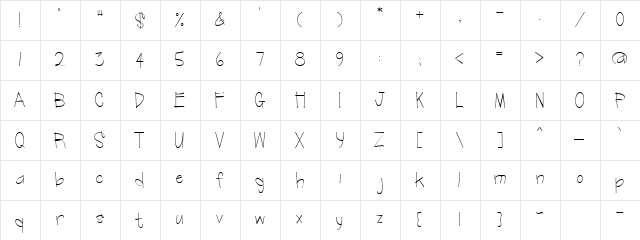 CK Anecdote Regular  glyph index