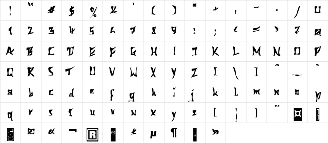 a_ConceptoTitulNrCmGr Regular  glyph index