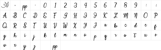 Happy Iness Normal  glyph index