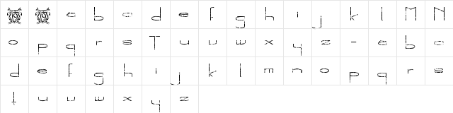 The New Metropolitan Regular  glyph index