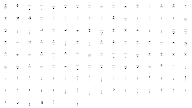 Lassus Regular  glyph index