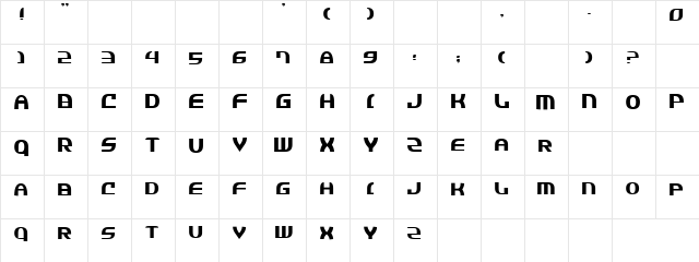 Lopez Regular  glyph index