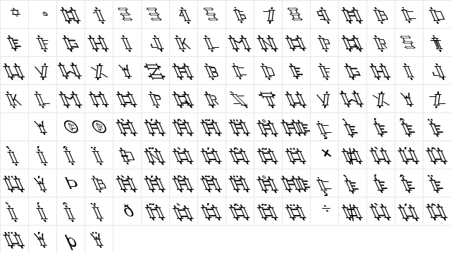 FZ UNIQUE 47 LEFTY Normal  glyph index