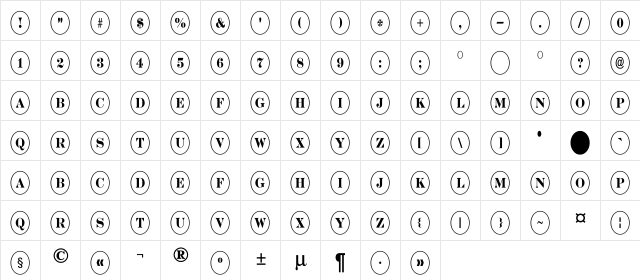 a_DiscoSerifNr Regular  glyph index