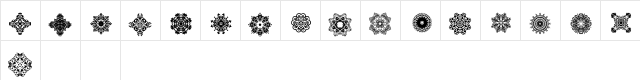 DLDesignsTwo Regular  glyph index