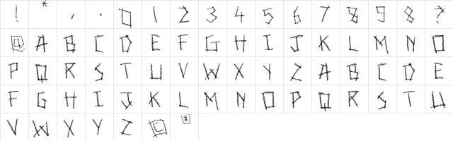 Looking forward to the weekend! Regular  glyph index