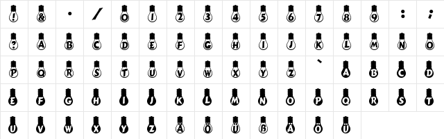 Armleuchter Heavy  glyph index