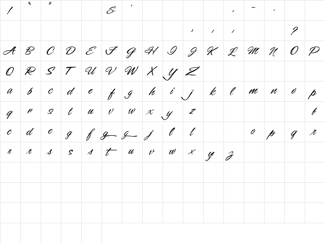 1 Smoothy DNA Regular  glyph index