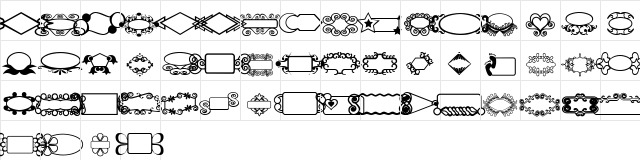 MDButton Mania Regular  glyph index
