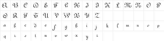 Terpsichore!" Regular  glyph index