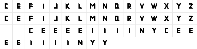 Musk Night Bold  glyph index