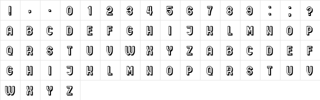Indirect Implication 3D Regular  glyph index