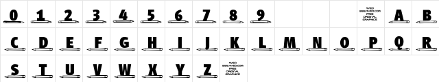 4YEOschool Regular  glyph index