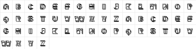 Meute Regular  glyph index