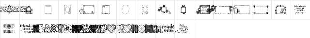 DJ Little Miracles II Regular  glyph index