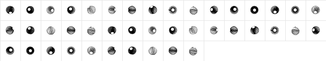 Spiral Object 3D Regular  glyph index