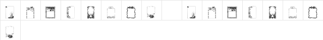 KR Holiday Frames 1 Regular  glyph index