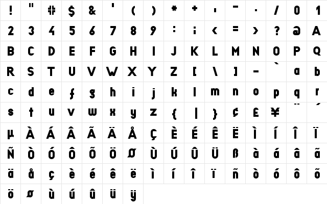 EPF UULB  glyph index