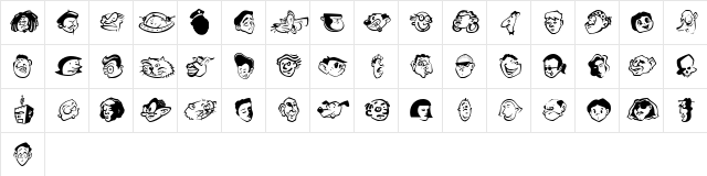 HeadsoftheHousehold Medium  glyph index