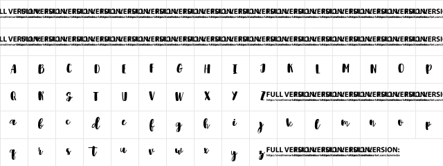 Shrewdy Regular  glyph index