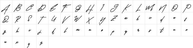 BrandHole FREE Regular  glyph index