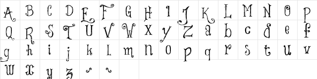 Things We Said Regular  glyph index