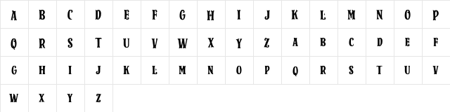 Spark Plug Serif DEMO Regular  glyph index