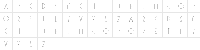 YES LIGHT  glyph index