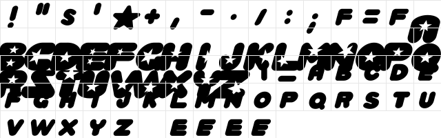 Crystal Universe Oblique Oblique  glyph index