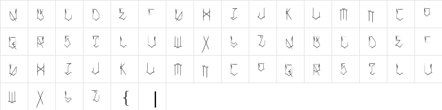 Locals Only Regular  glyph index