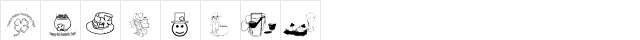 KR Irish Kat 4 Regular  glyph index