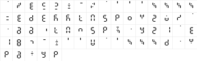 Readout Medium  glyph index