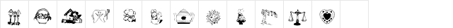 Mixed Bag 3 Regular  glyph index