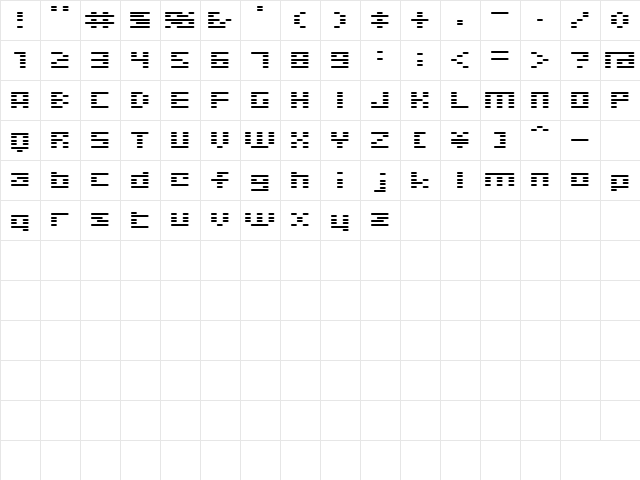D3 Digitalism Round Regular  glyph index
