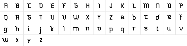 Stucker FREE Regular  glyph index