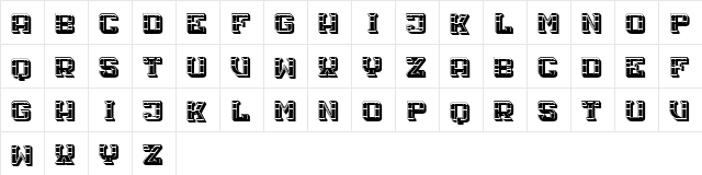 Hals Filled Regular  glyph index