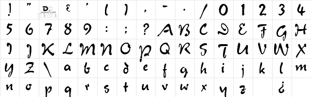 Juliet Regular  glyph index