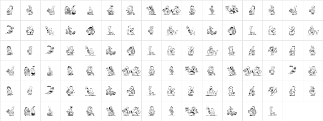 LHFWalMartPeople Regular  glyph index