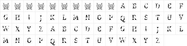 Street Blues Trial Regular  glyph index