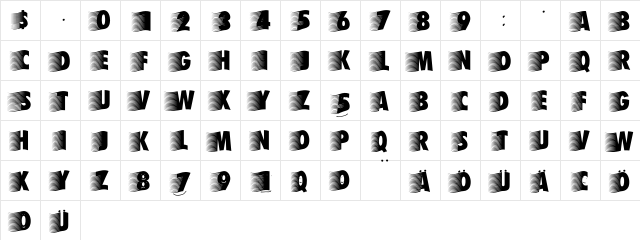 BreezeStarboardsStormy Regular  glyph index
